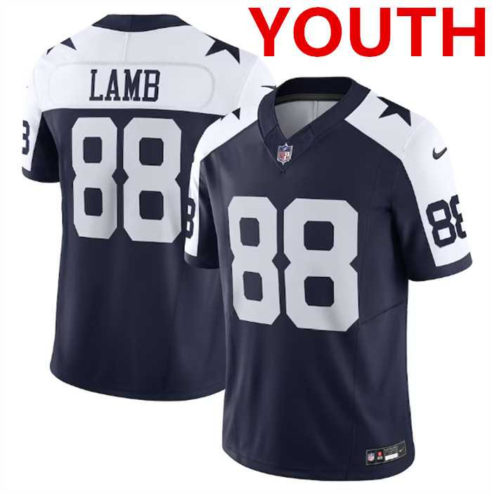 Youth Dallas Cowboys #88 CeeDee Lamb Navy 2023 F.U.S.E. Limited Stitched Jersey Dzhi